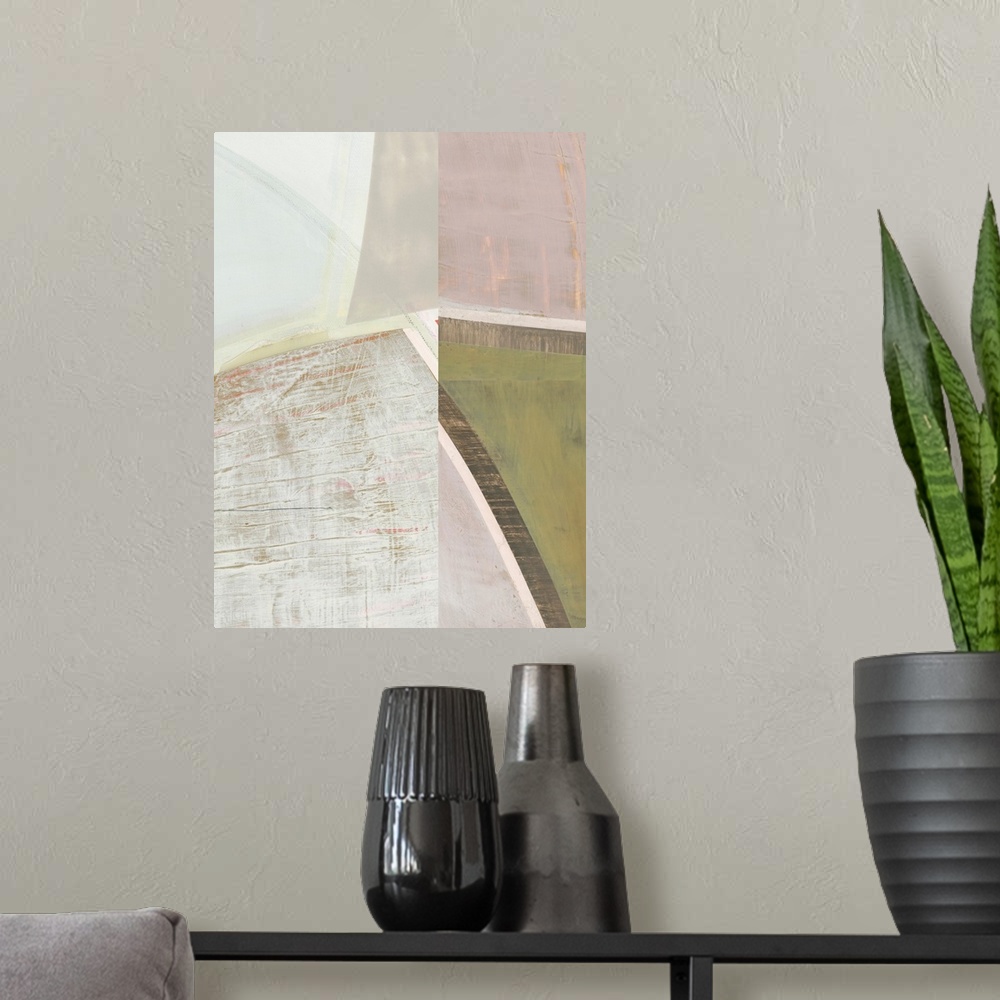 A modern room featuring Pastel Bisects III
