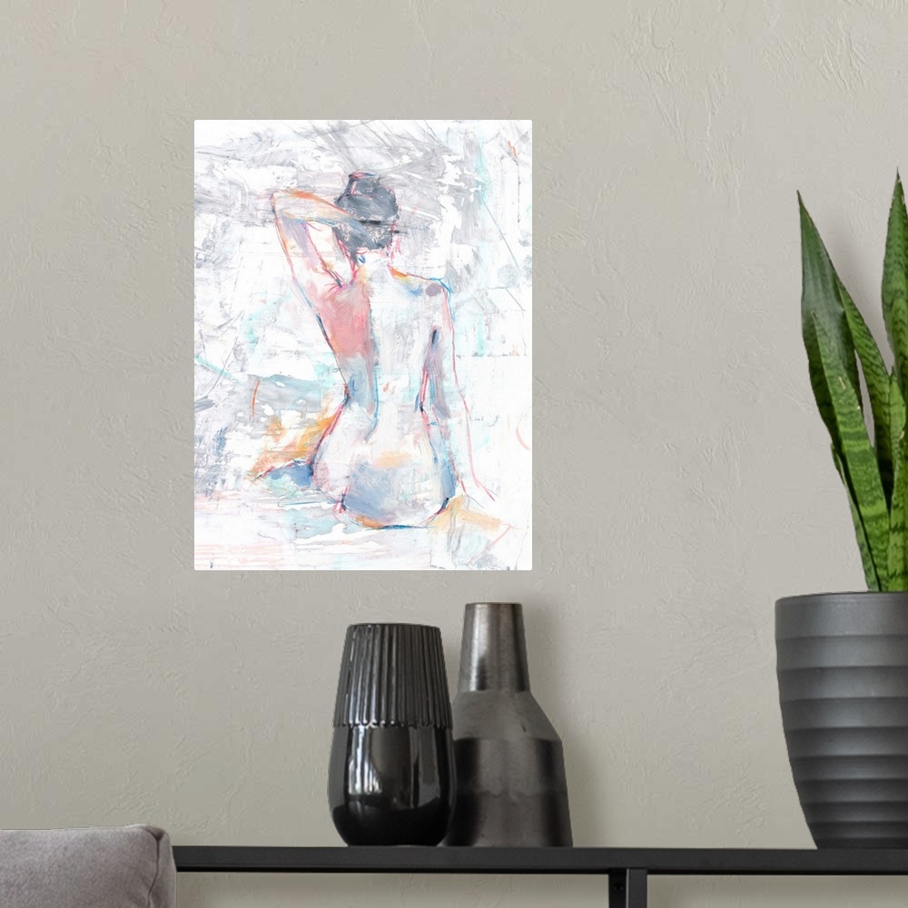 A modern room featuring Pastel Study I