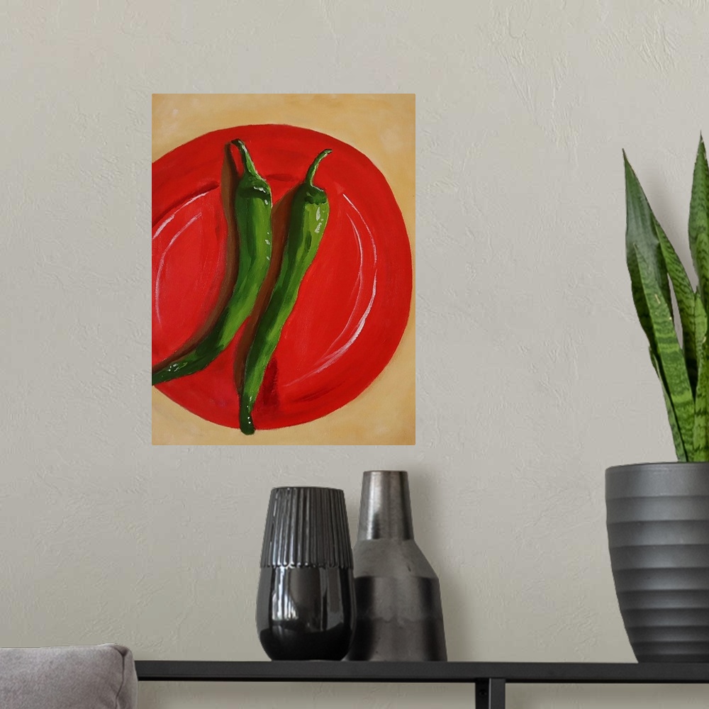 A modern room featuring Peppers