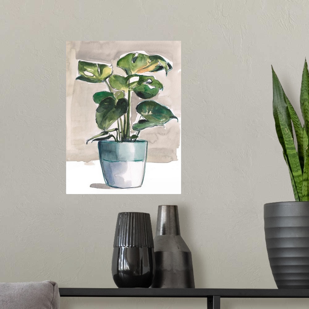 A modern room featuring Potted Houseplant II