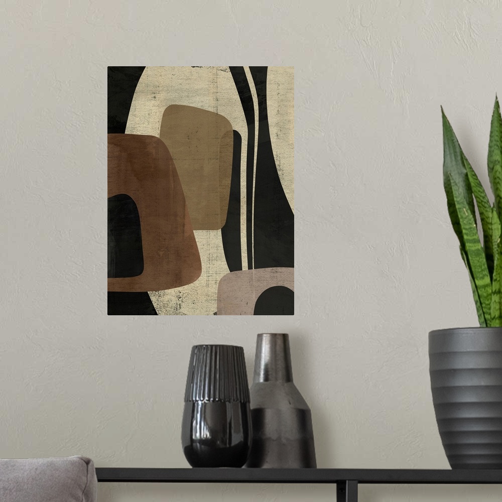 A modern room featuring Retro Form Collage II
