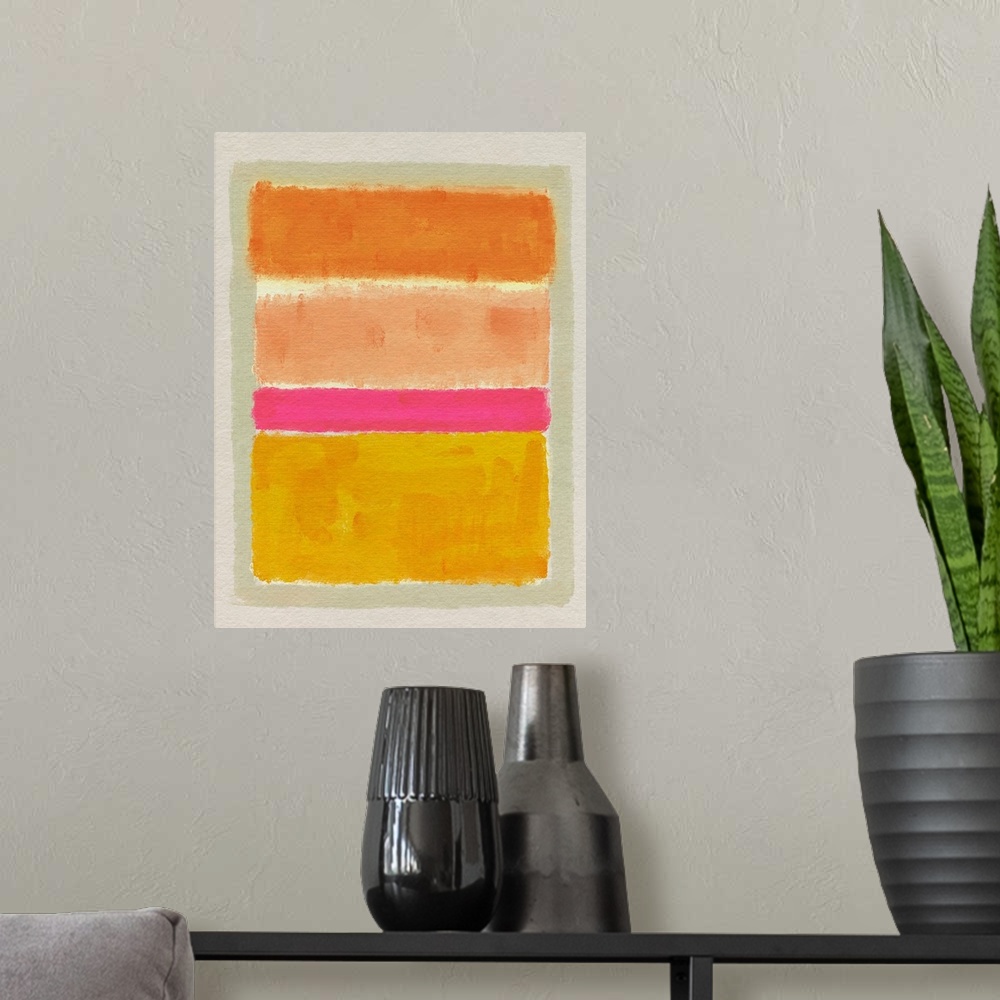 A modern room featuring Rothko Inspired Tonescape II
