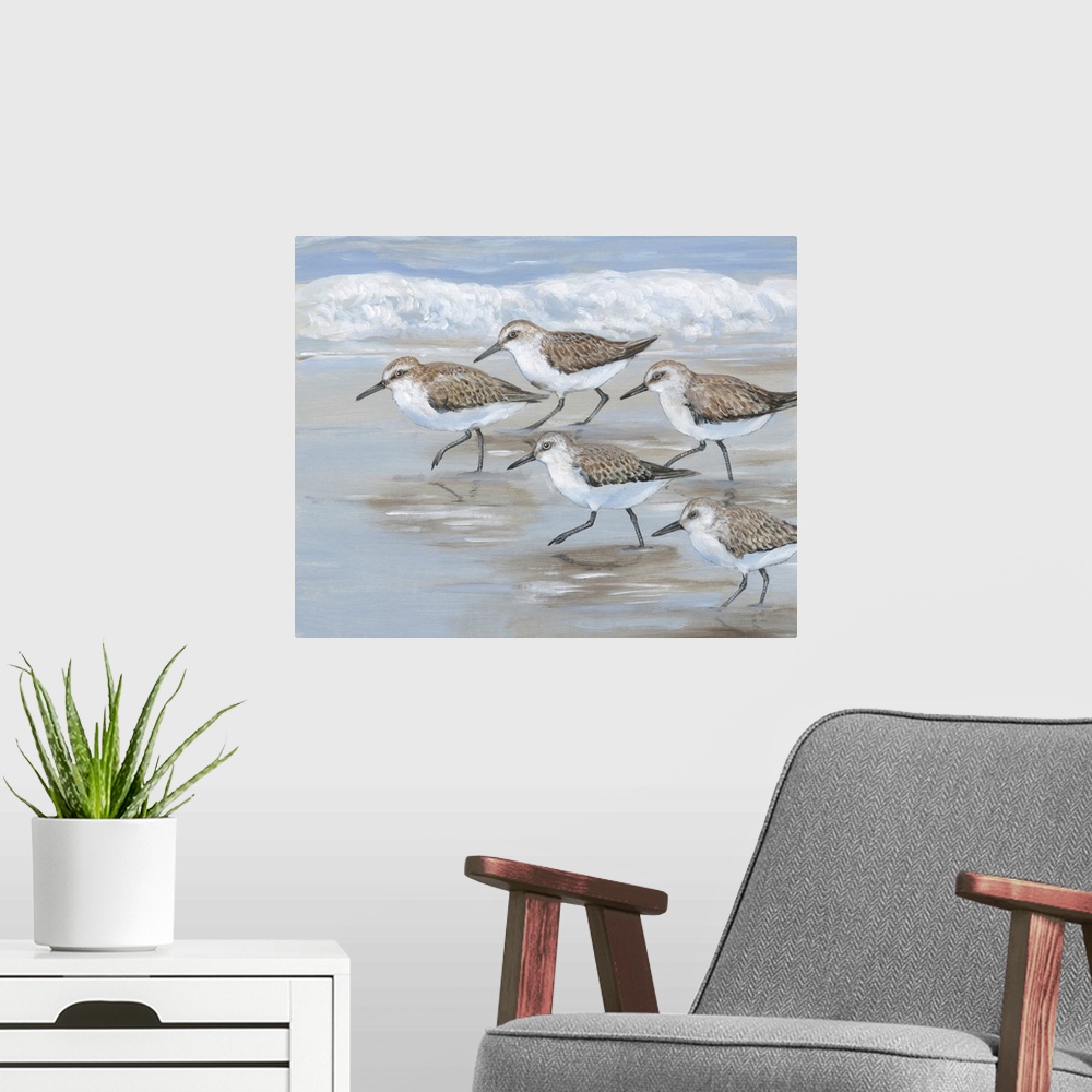 A modern room featuring Sandpipers I
