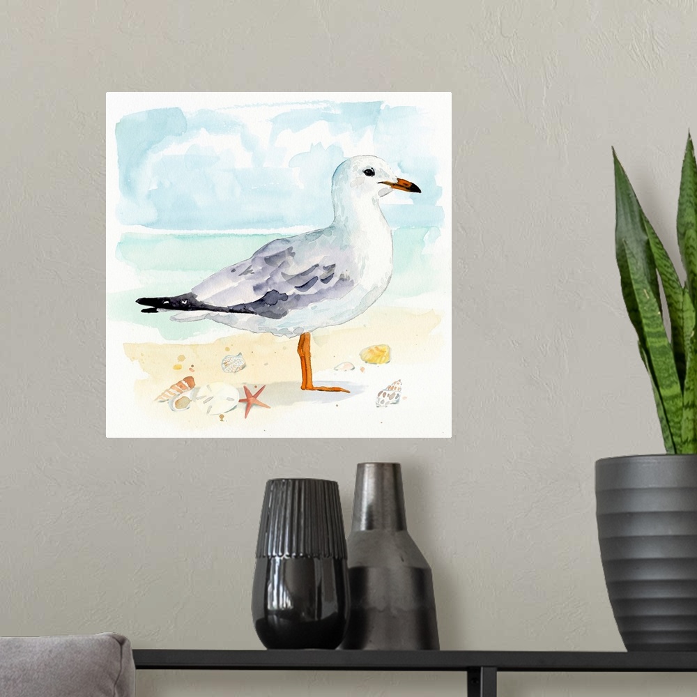 A modern room featuring Sandy The Seagull Il