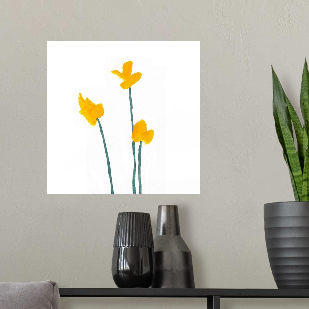 A modern room featuring Simple Buttercups II