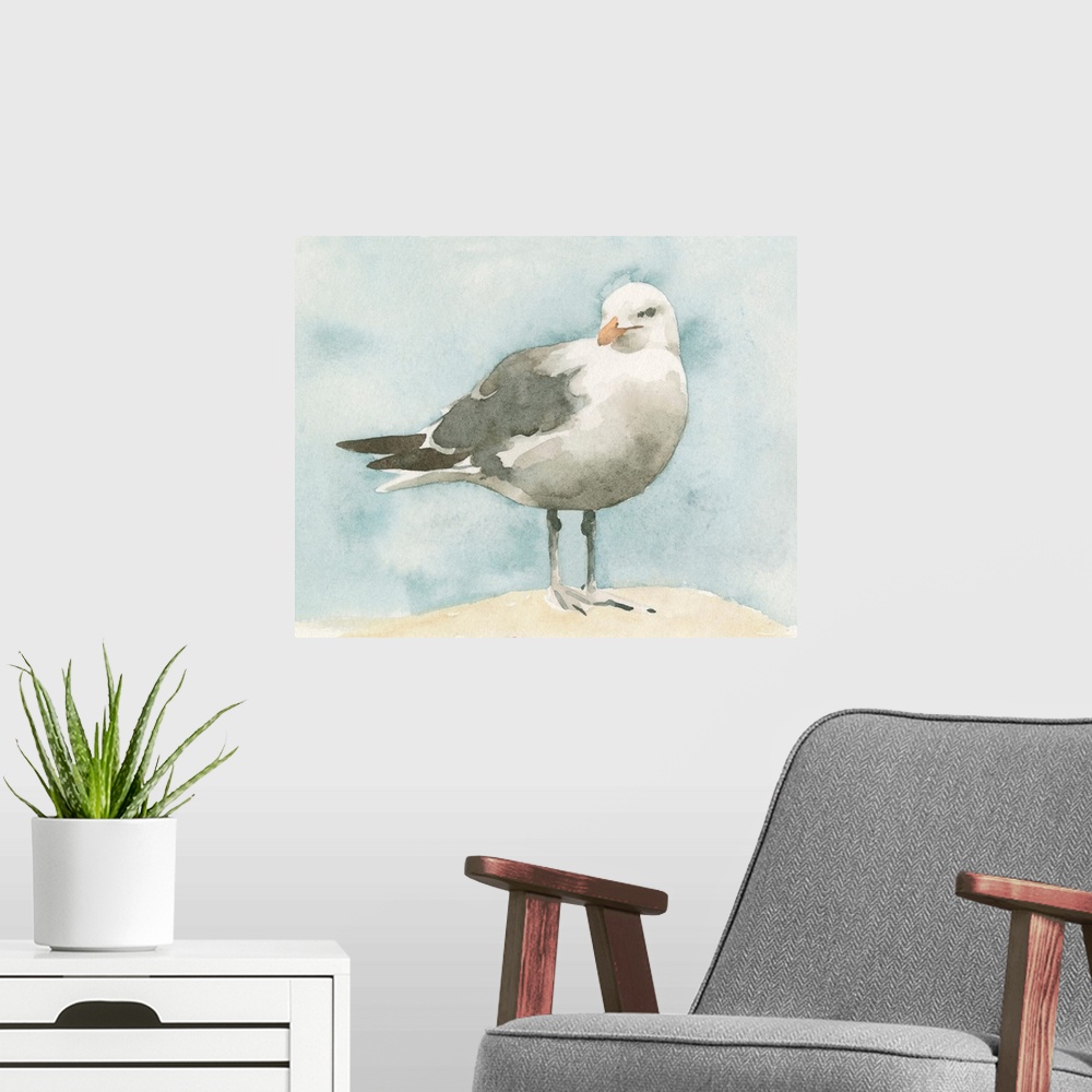 A modern room featuring Simple Seagull I
