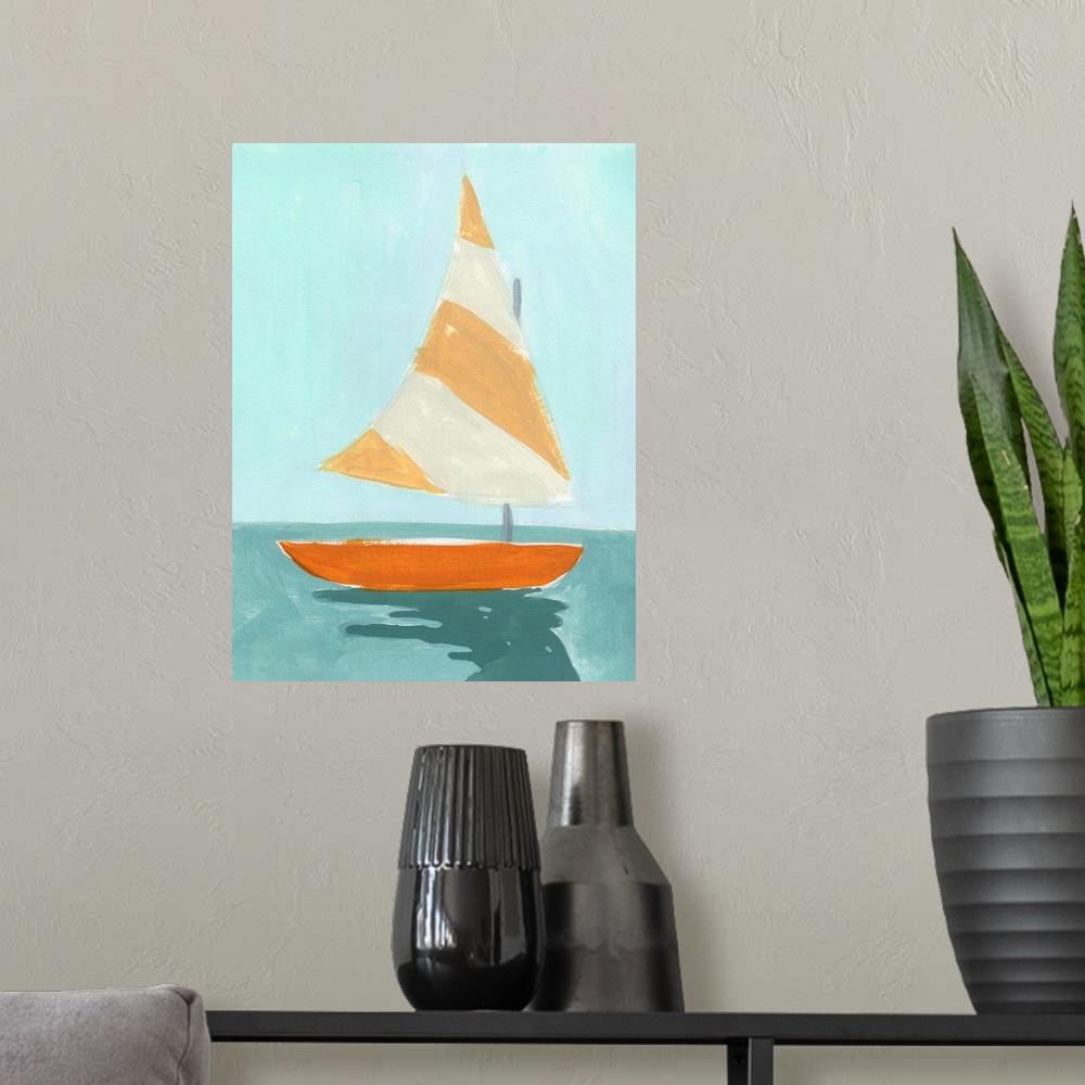 A modern room featuring Small Sail I