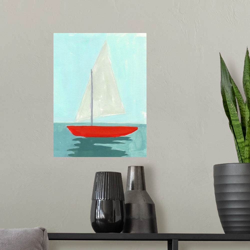 A modern room featuring Small Sail II