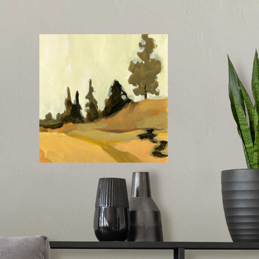 A modern room featuring State Park Pine Sketch III