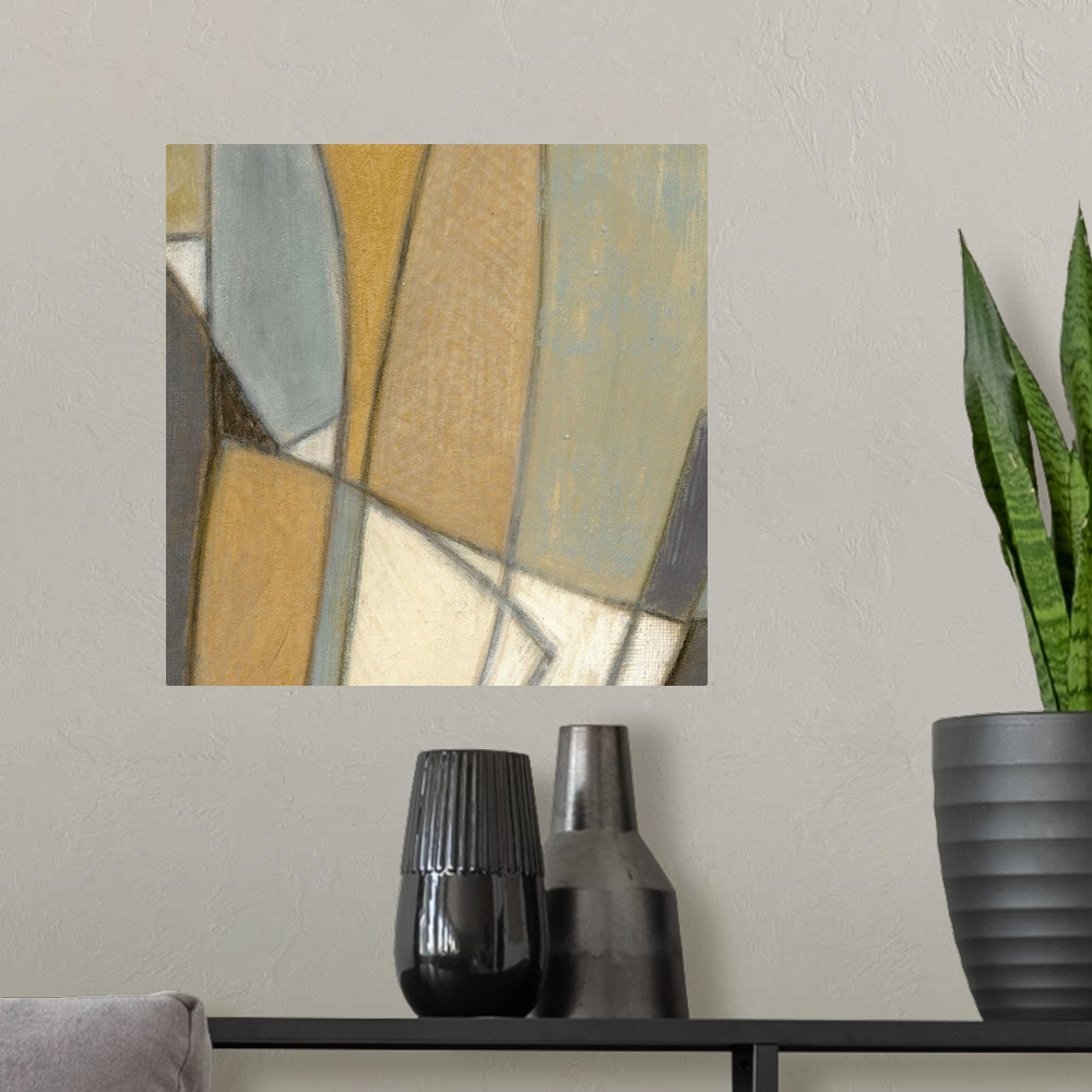 A modern room featuring Structured Abstract I