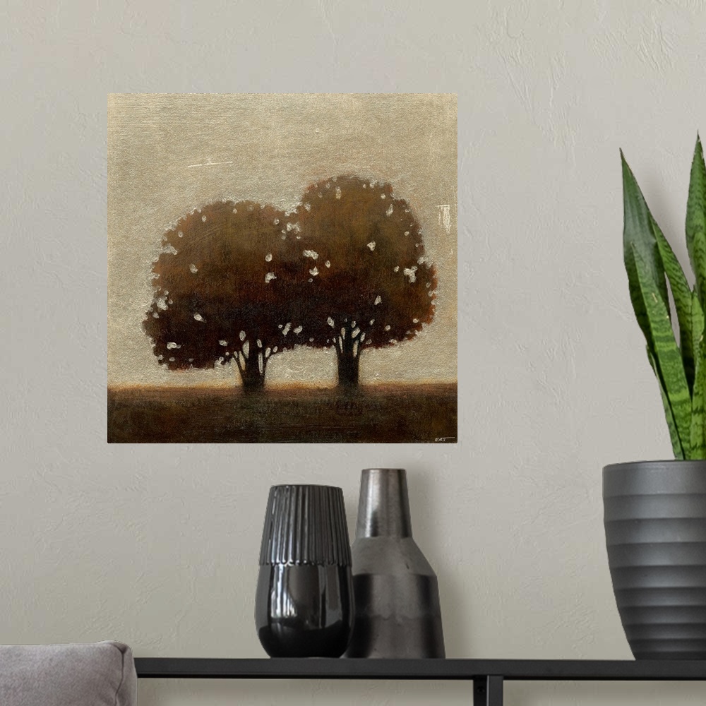 A modern room featuring Tree of Solace I