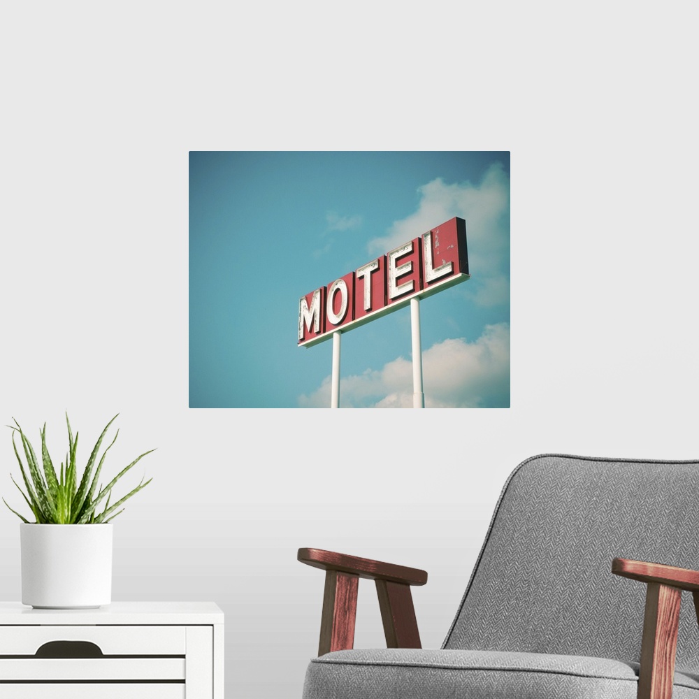 A modern room featuring Vintage Motel IV