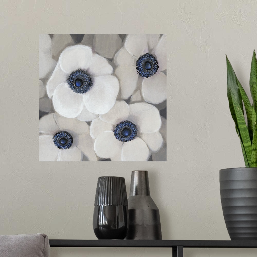 A modern room featuring White Anemone II