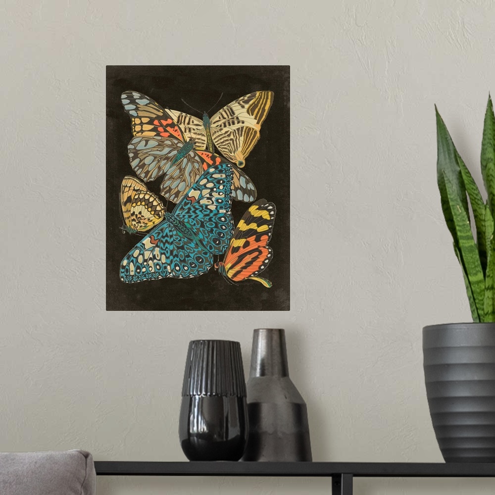 A modern room featuring Winged Patterns II