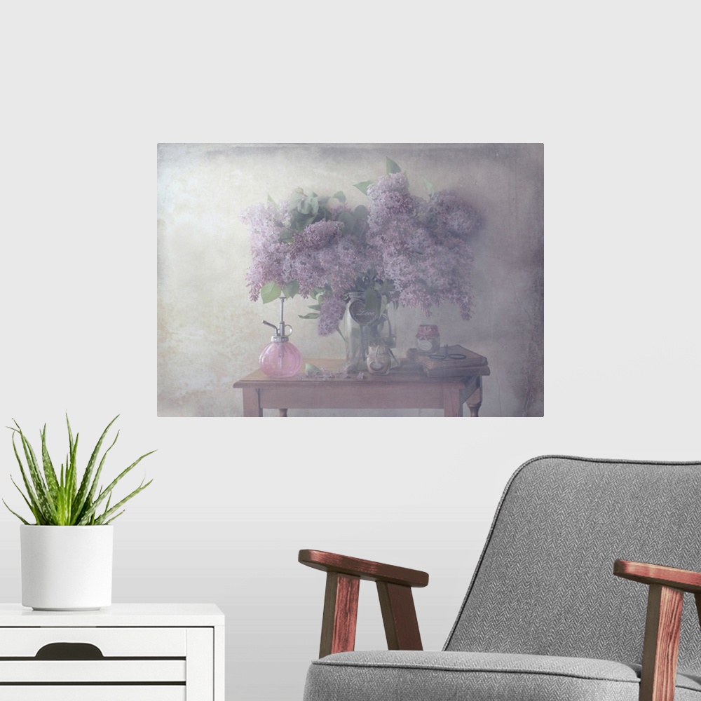 A modern room featuring Sweet Lilacs