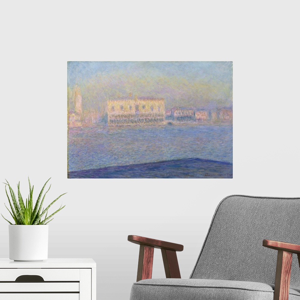 A modern room featuring The Doge's Palace Seen From San Giorgio Maggiore, 1908