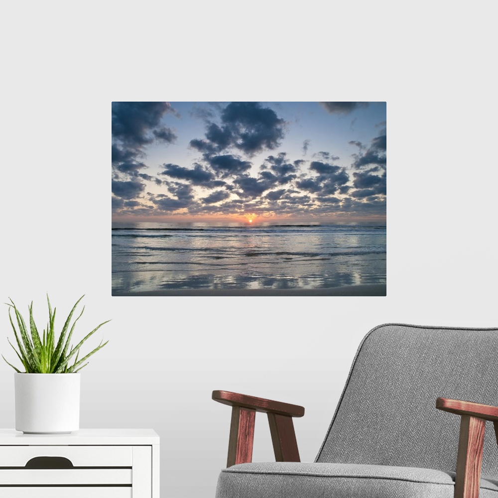 A modern room featuring Sunrise, beaches at Anastasia State Park, south of St. Augustine, Florida