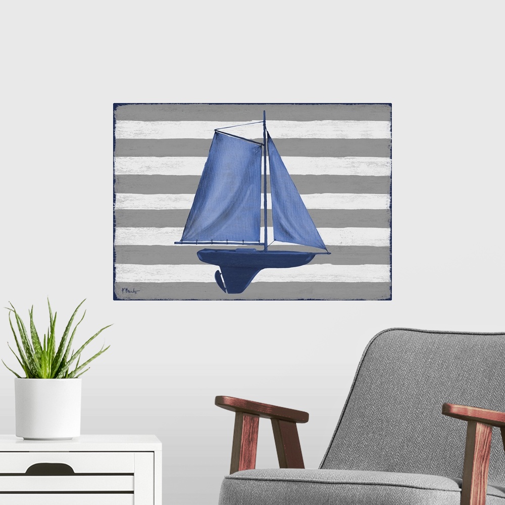 A modern room featuring Sunny Nautical II