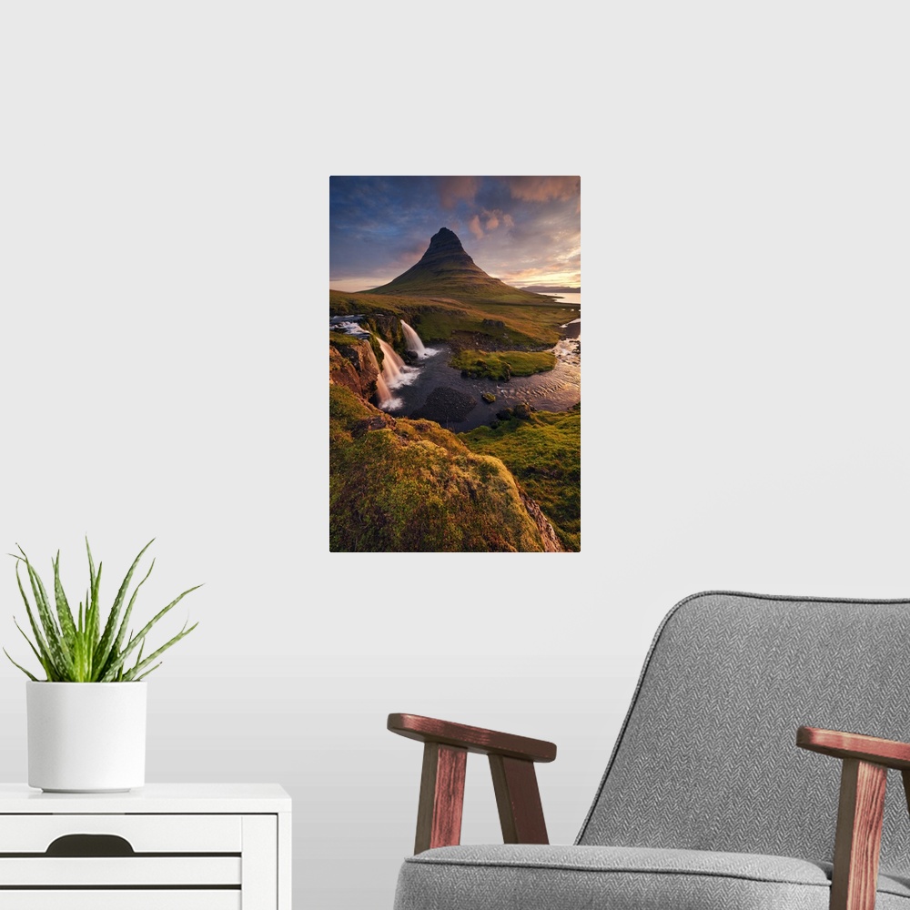 A modern room featuring Good Morning Iceland - Vertical