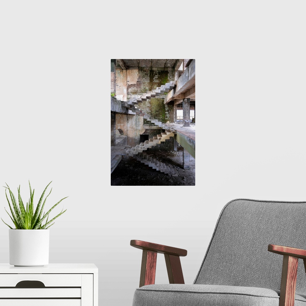 A modern room featuring Stairs Of Escher