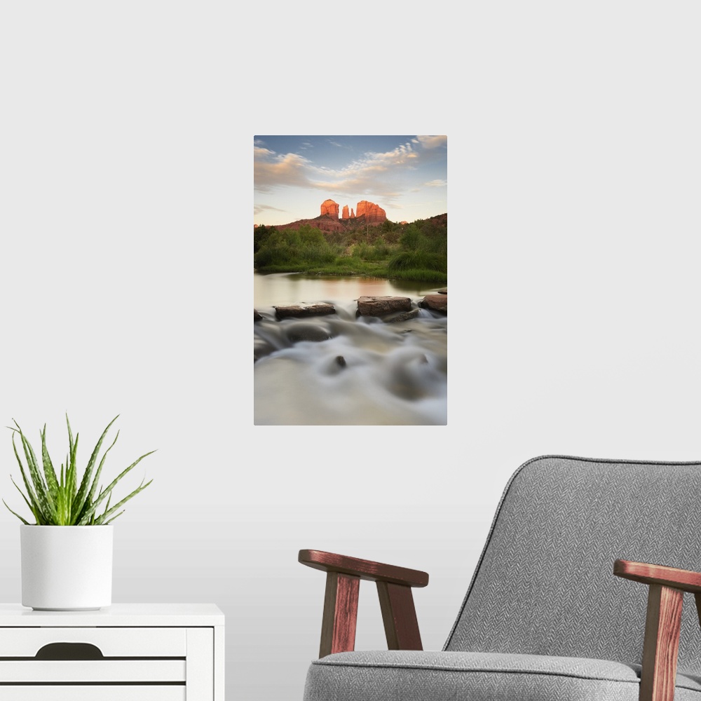 A modern room featuring Cathedral Rock At Red Rock Crossing, Sedona, Arizona