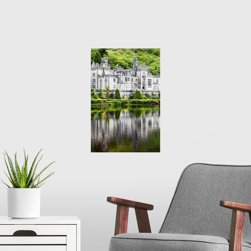 A modern room featuring Kylemore abbey, County galway Ireland