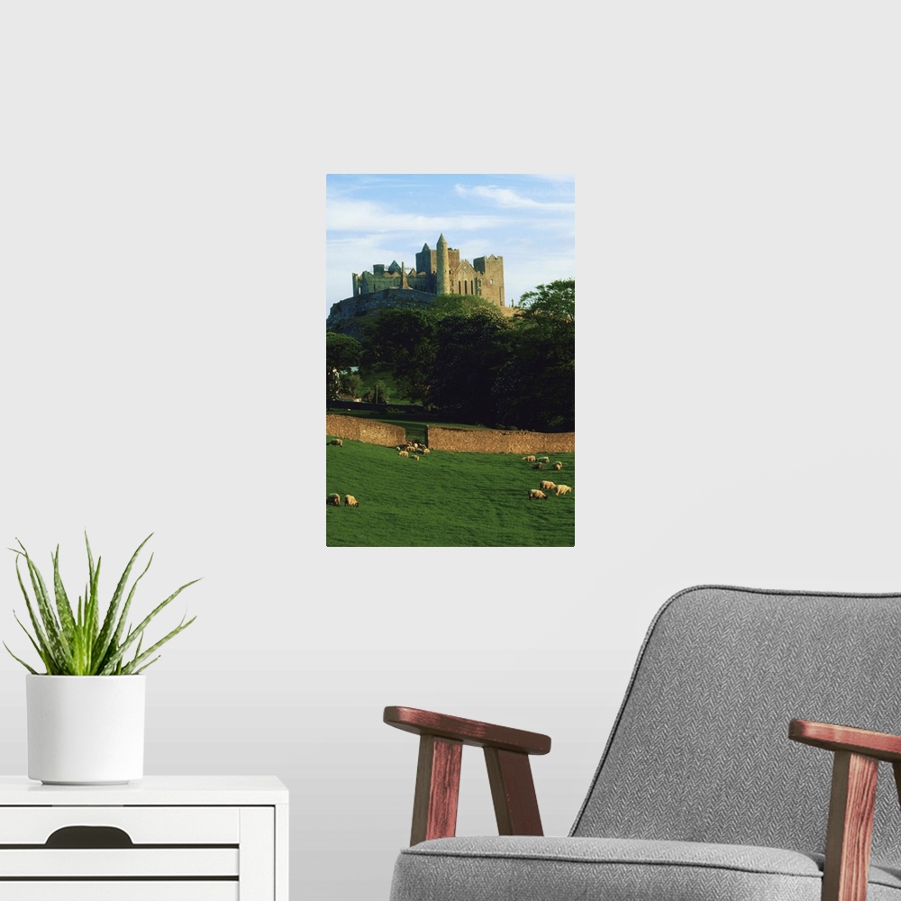 A modern room featuring Rock Of Cashel, Co Tipperary, Ireland; Medieval Irish Castle