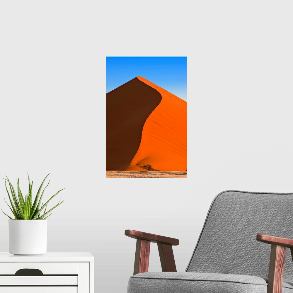 A modern room featuring Sand Dune, Sossusvlei, Namib Desert, Namibia, Africa