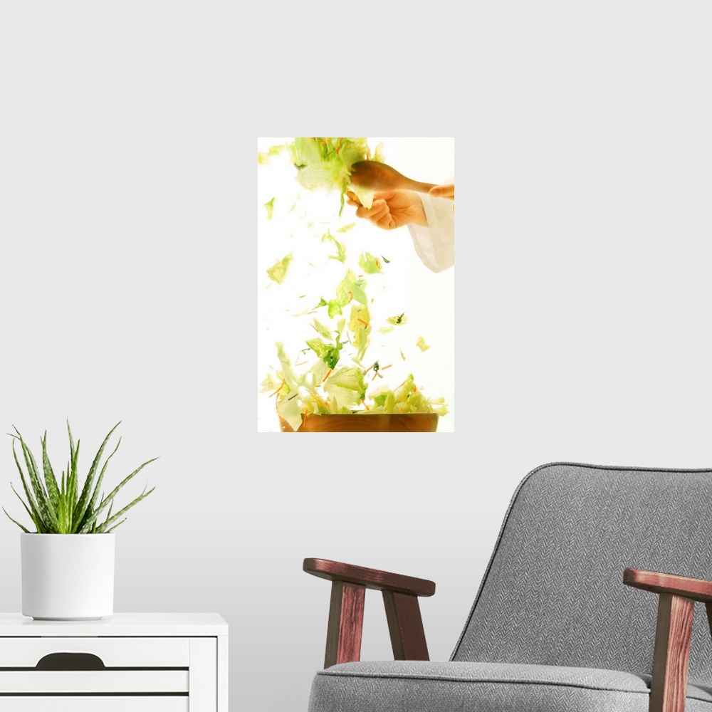 A modern room featuring Tossed Salad