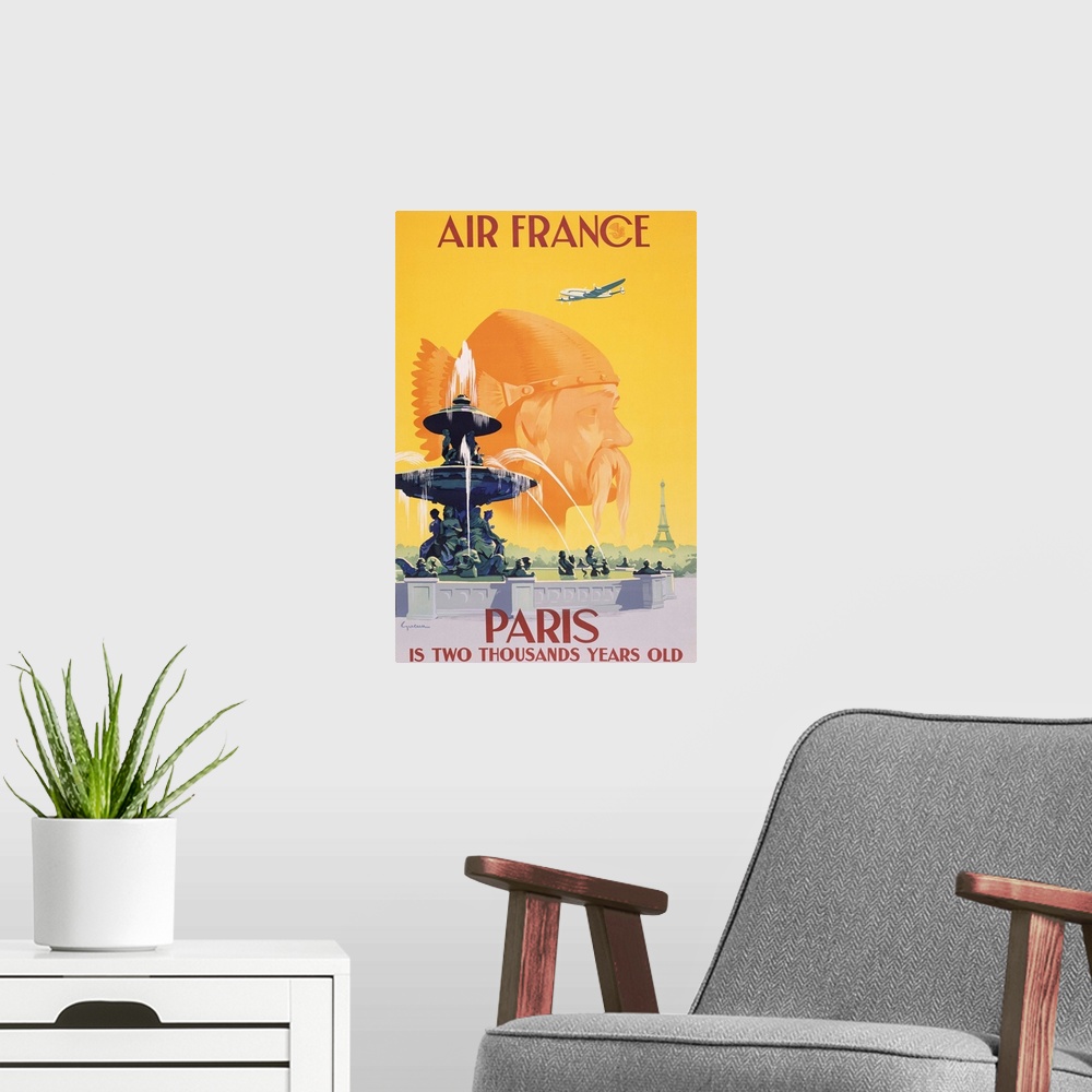 A modern room featuring Air France Paris
