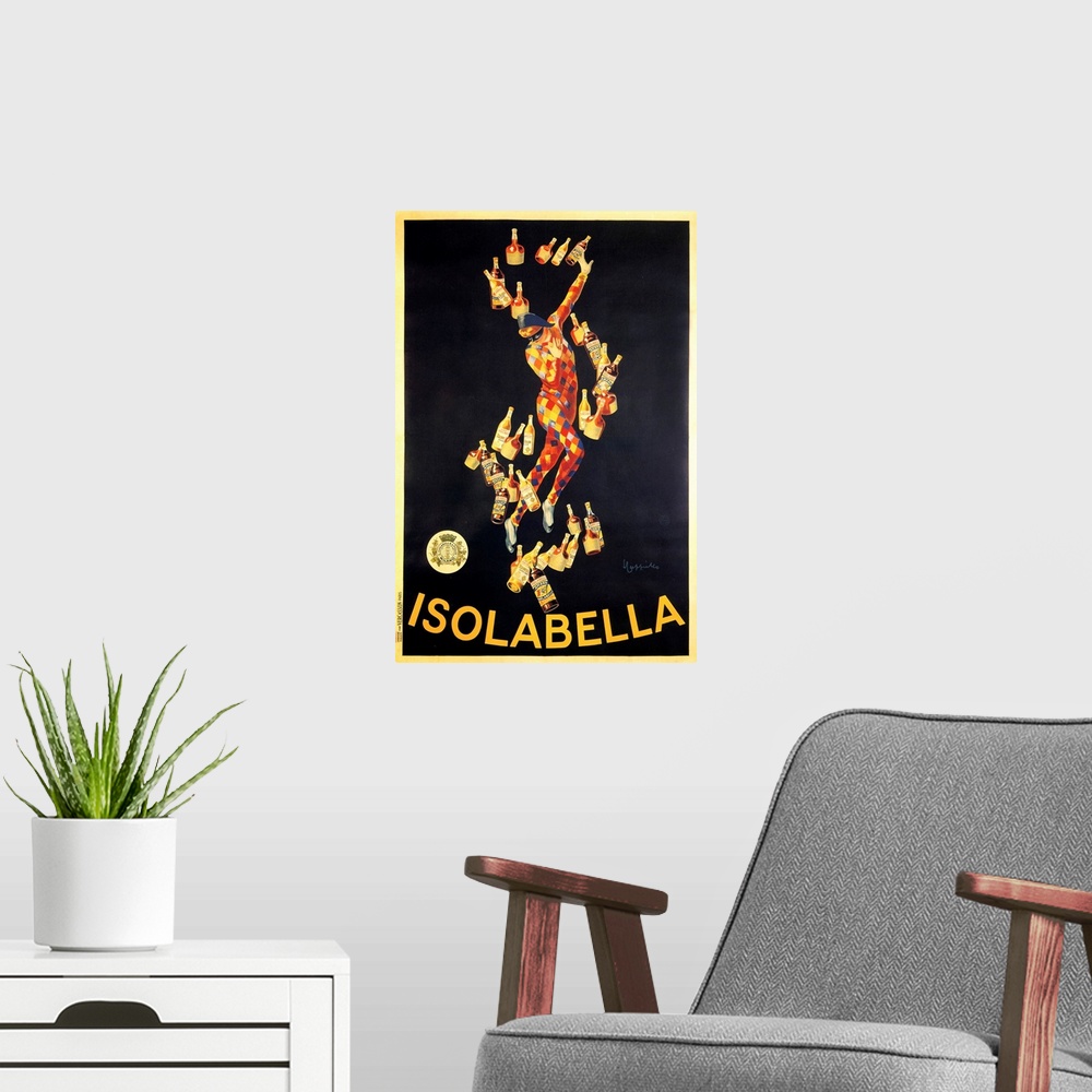 A modern room featuring Isolabella - Vintage Liquor Advertisement