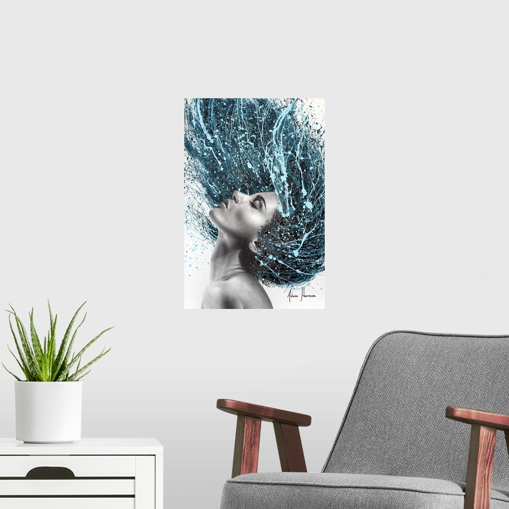 A modern room featuring Southern Ocean Woman