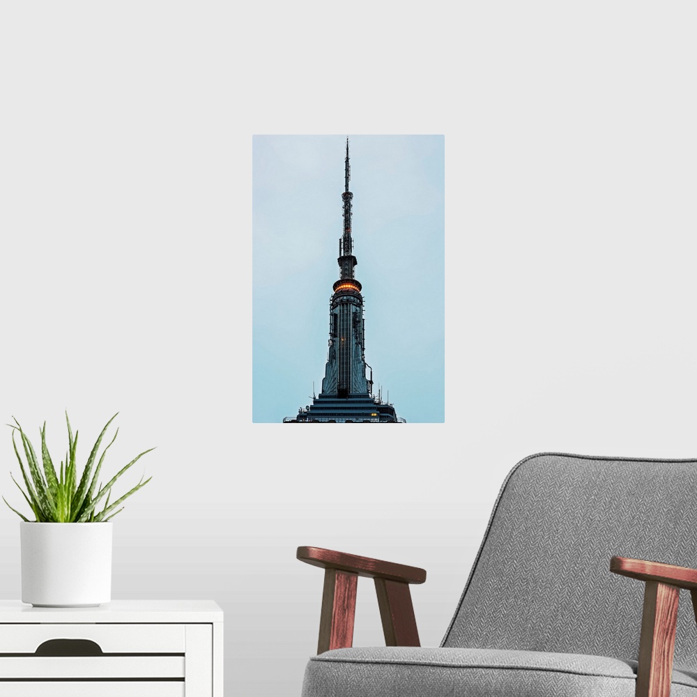 A modern room featuring Empire State Building Antenna