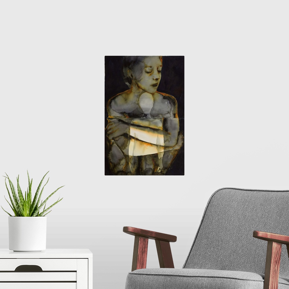 A modern room featuring Enfold - The Dirty Yellow Series