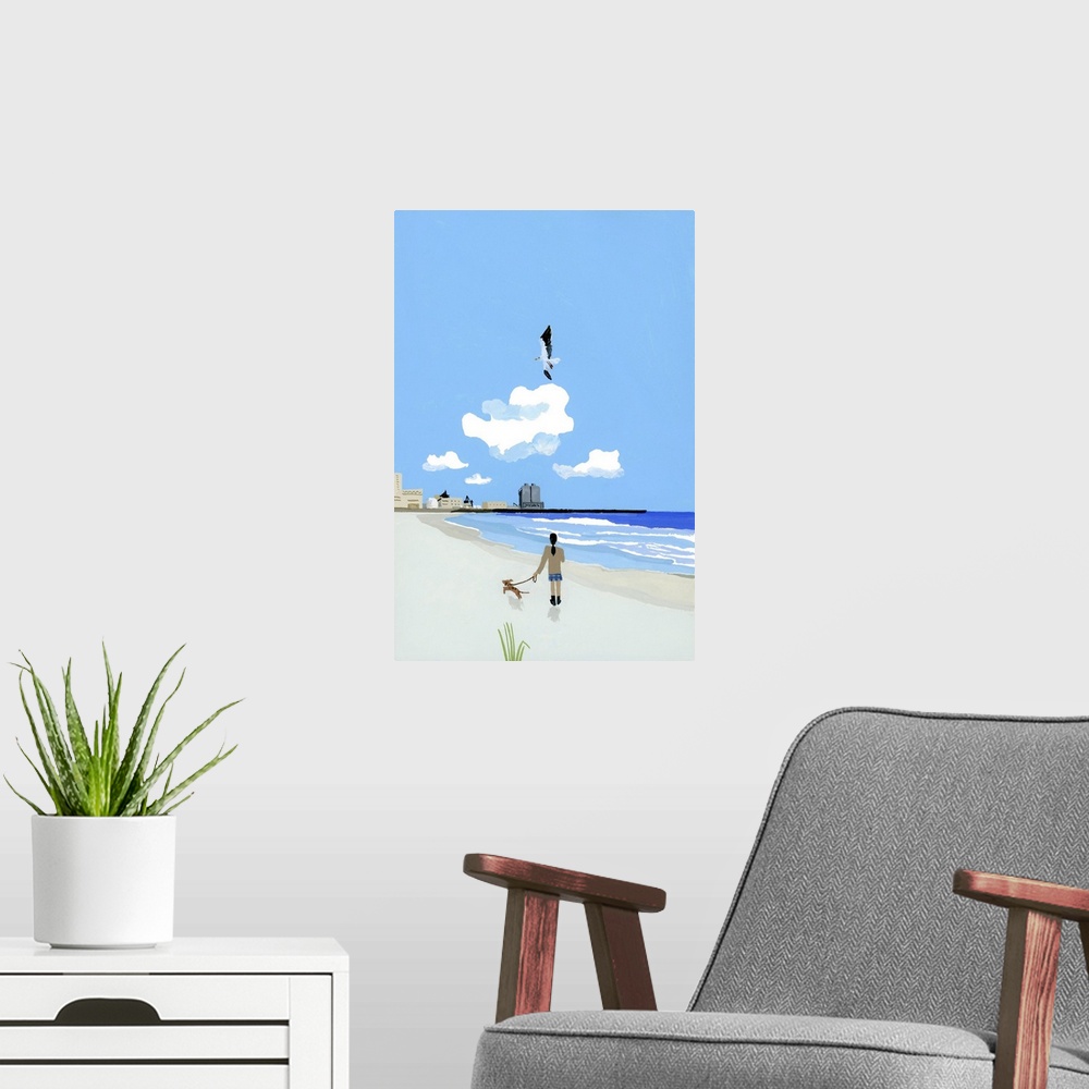 A modern room featuring High School Girls And The Sea, 2018