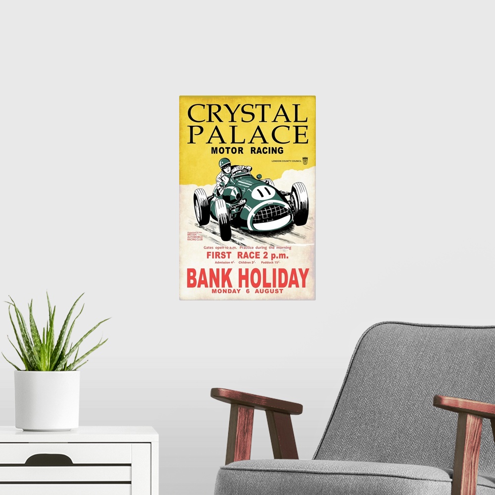 A modern room featuring Crystal Palace Racing II