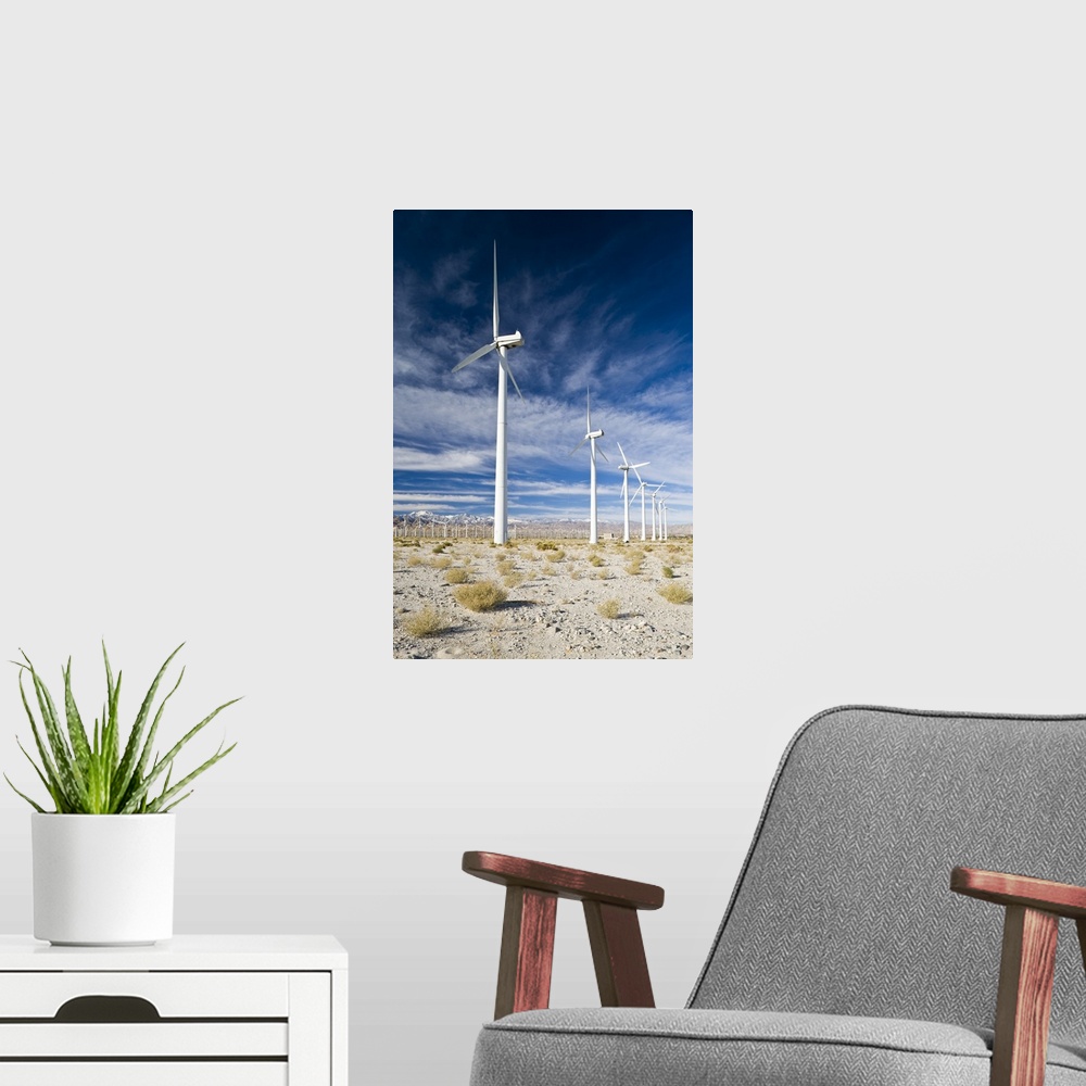 A modern room featuring USA, California, Palm Springs. Windmill Farm along North Indian Canyon Drive.