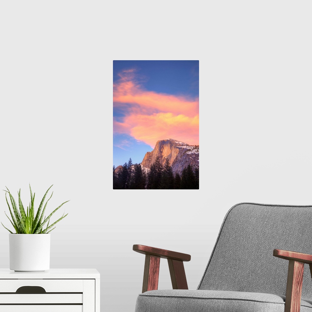 A modern room featuring California, Yosemite National Park, Half Dome.