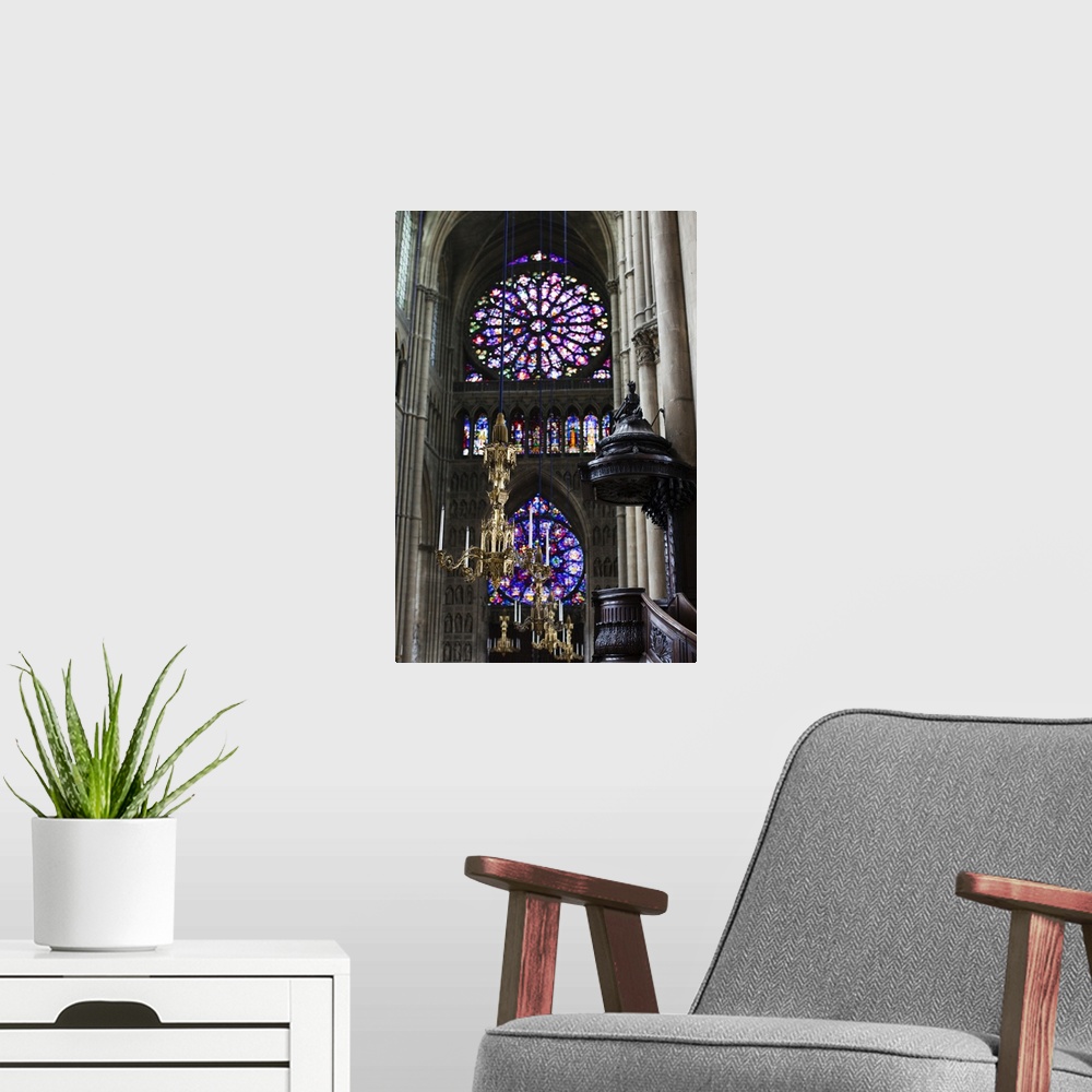 A modern room featuring France, Marne, Champagne Ardenne, Reims, Cathedrale Notre Dame
