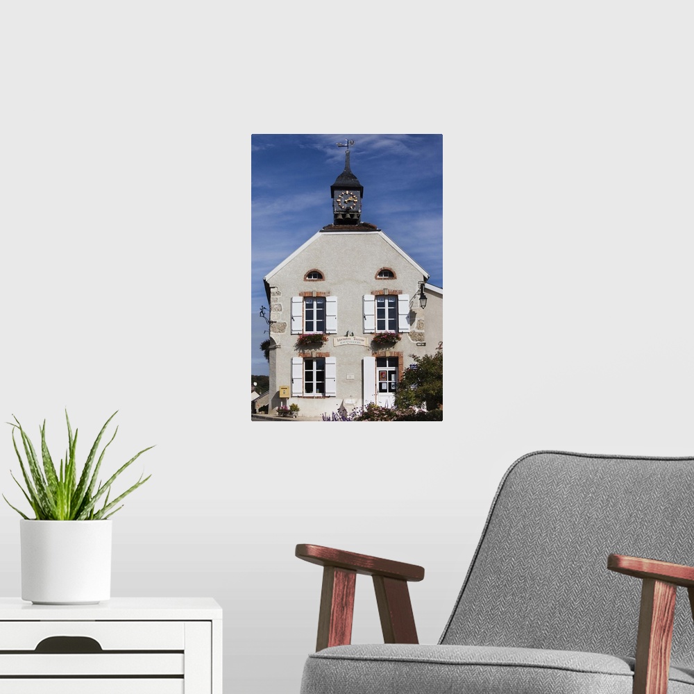 A modern room featuring France, Marne, Champagne Region, Hautvillers, Town Hall