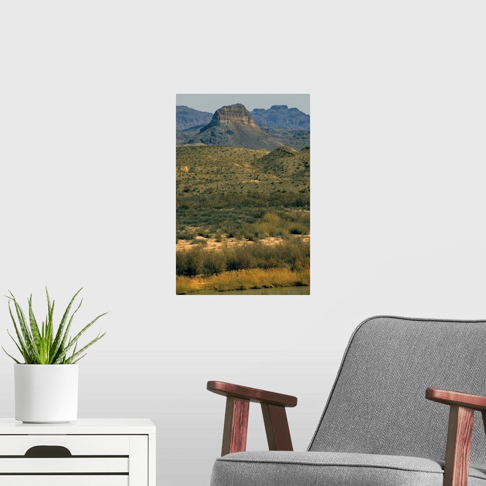 A modern room featuring USA, Texas, Big Bend National Park. Scenic landscape of the Big Bend National Park, the largest a...