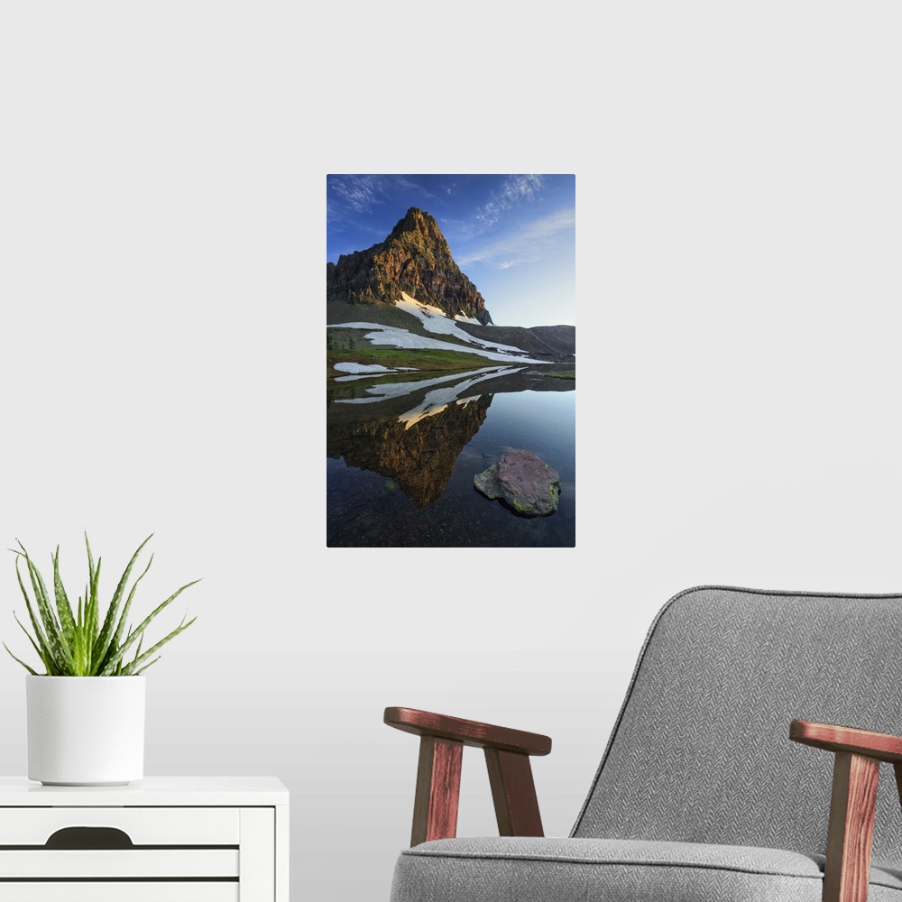 A modern room featuring Sunrise from Logan Pass, Glacier National Park, Montana