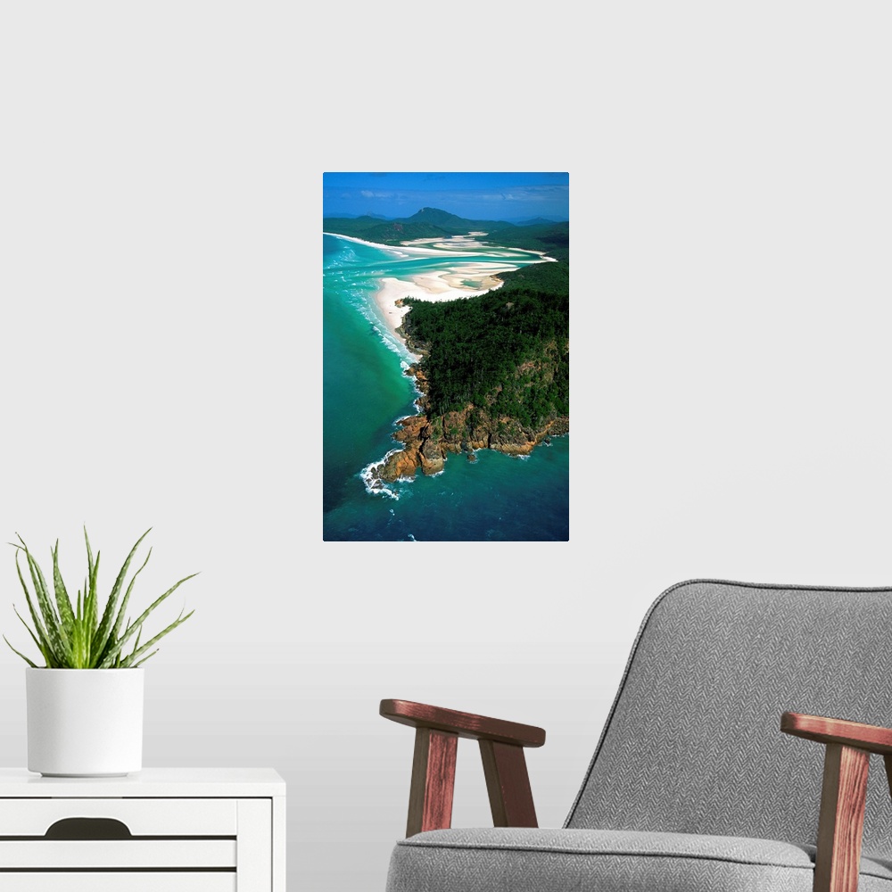 A modern room featuring Australia, Queensland, Whitsunday Island, Whitheaven beach
