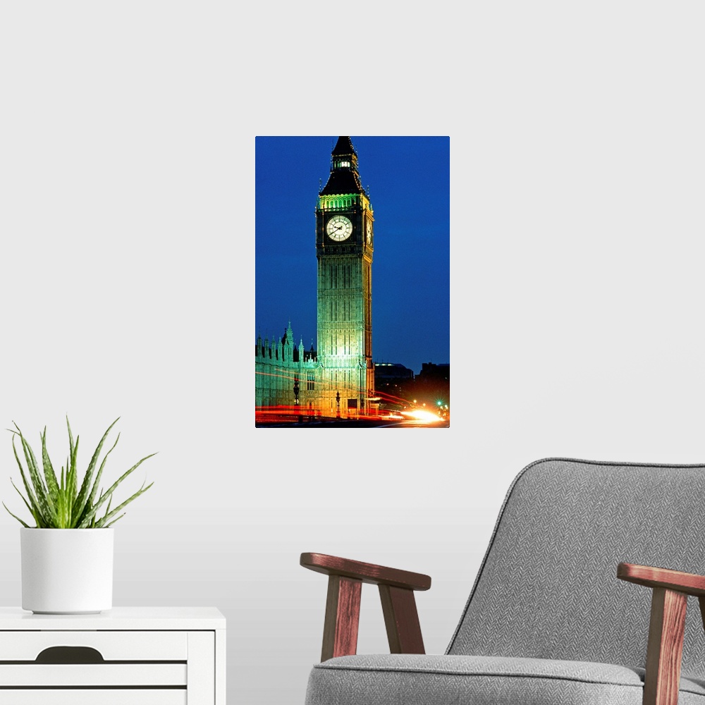 A modern room featuring England, London, Big Ben