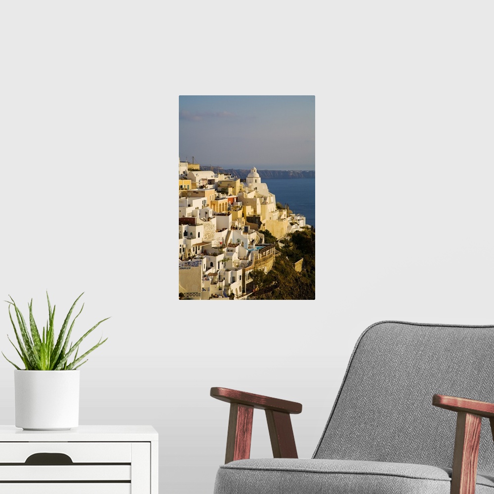 A modern room featuring Greece, Santorini island, Thera, Architecture of Thera Town on Santorini