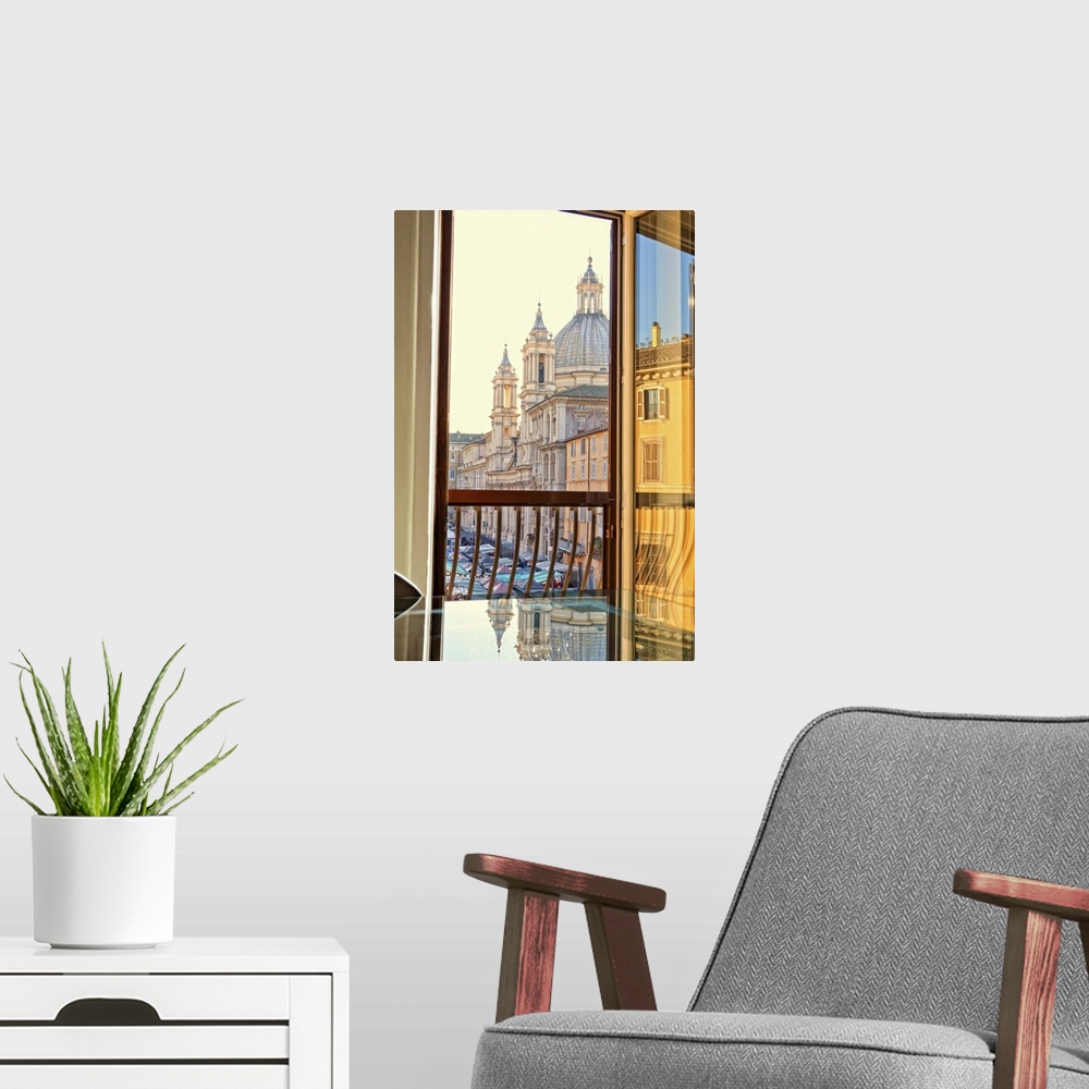 A modern room featuring Italy, Latium, Mediterranean area, Rome, Piazza Navona