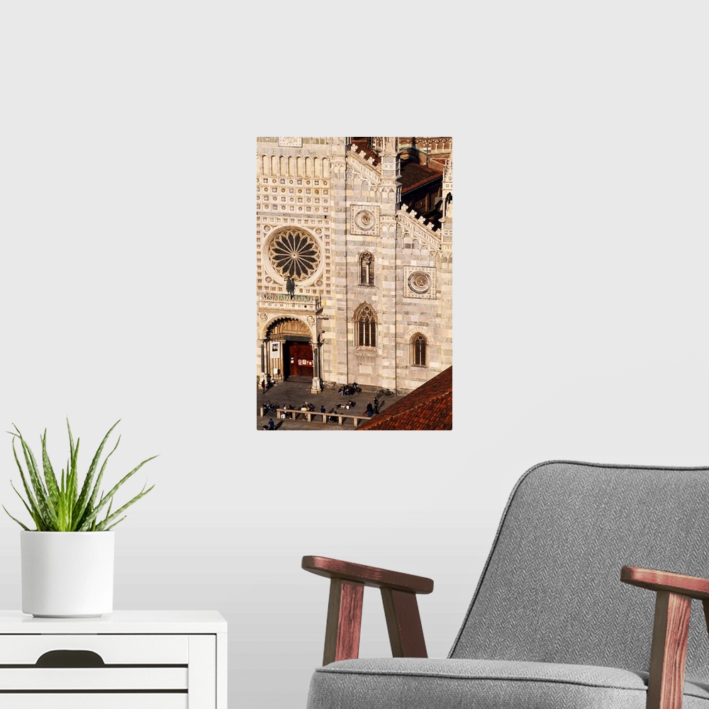 A modern room featuring Italy, Lombardy, Mediterranean area, Milano district, Monza, Dome, facade