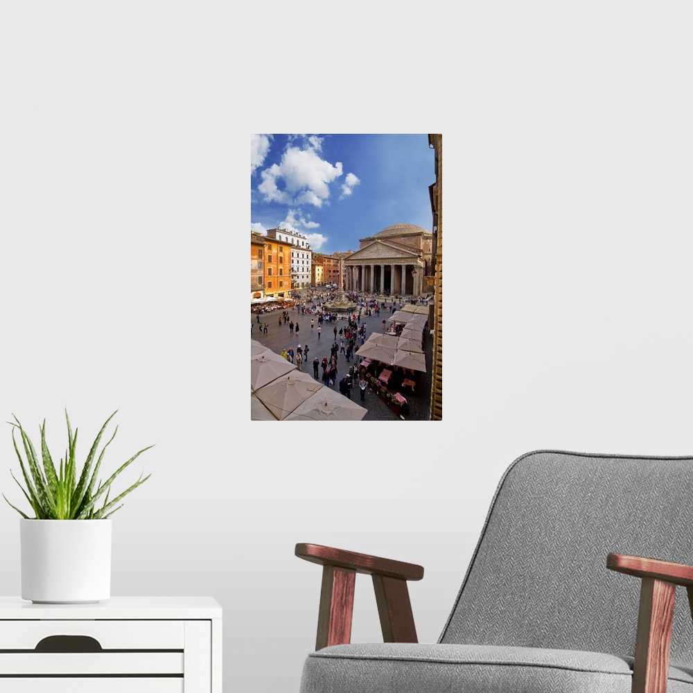 A modern room featuring Italy, Rome, Pantheon, Mediterranean area, Roma district, Square