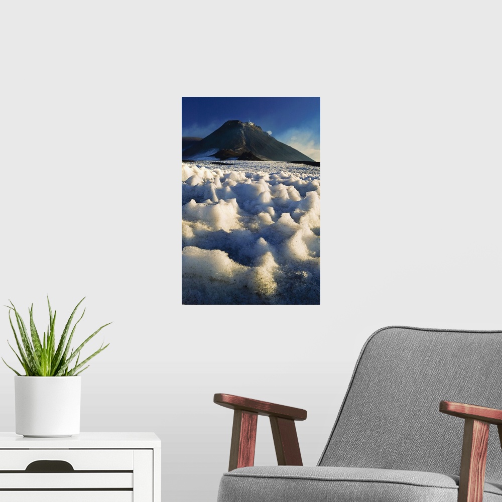A modern room featuring Italy, Italia, Sicily, Sicilia, Monte Etna, south east side crater