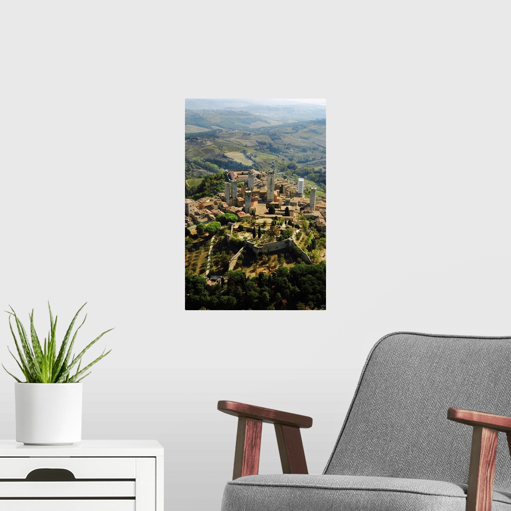 A modern room featuring Italy, Tuscany, Val d'Elsa, San Gimignano
